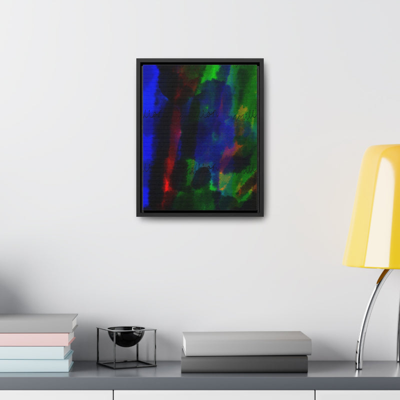 Watercolor Hue Gallery Canvas Wraps, Vertical Frame