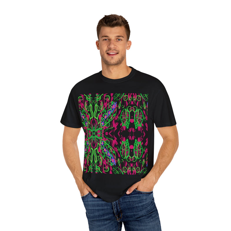 Leafs Neon Unisex Garment-Dyed T-shirt