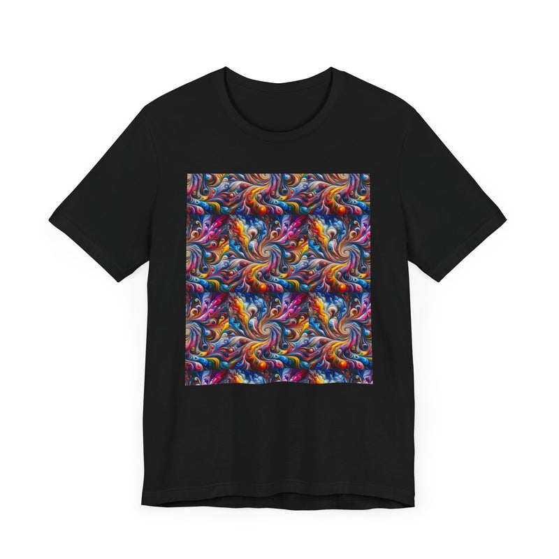 Psychedelic Print Unisex Jersey Short Sleeve Tee