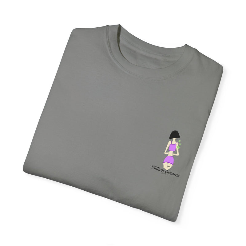 Sexy Girl in Purple Unisex Garment-Dyed T-shirt