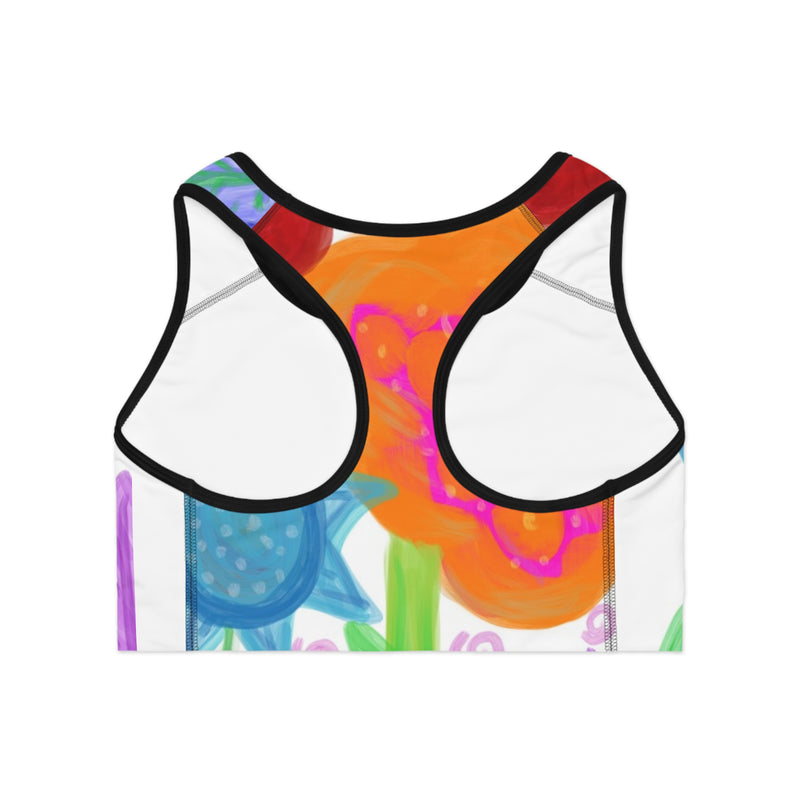 Paint Garden Sports Bra (AOP)