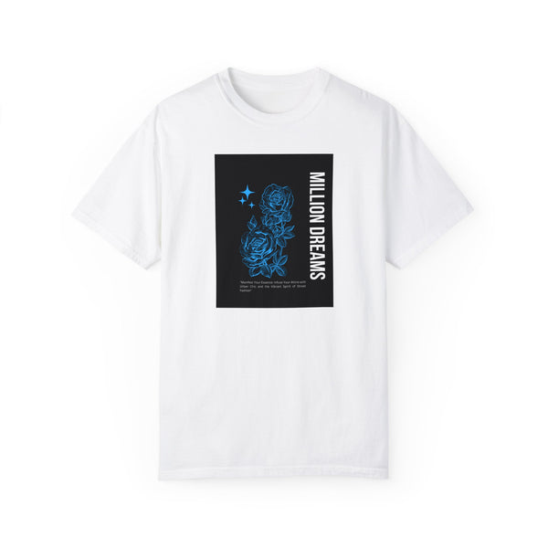 MInimalist Flowers Outline Unisex Garment-Dyed T-shirt