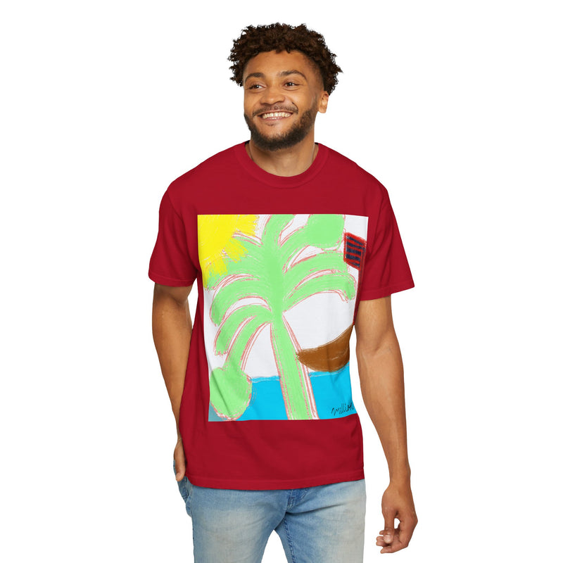 Ocean View Unisex Garment-Dyed T-shirt