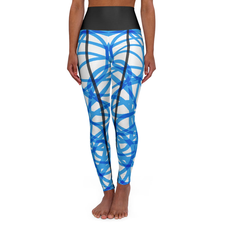 Swirl Grill High Waisted Yoga Leggings (AOP)