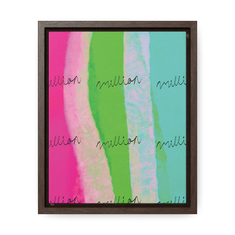 Pretty Neon Gallery Canvas Wraps, Vertical Frame