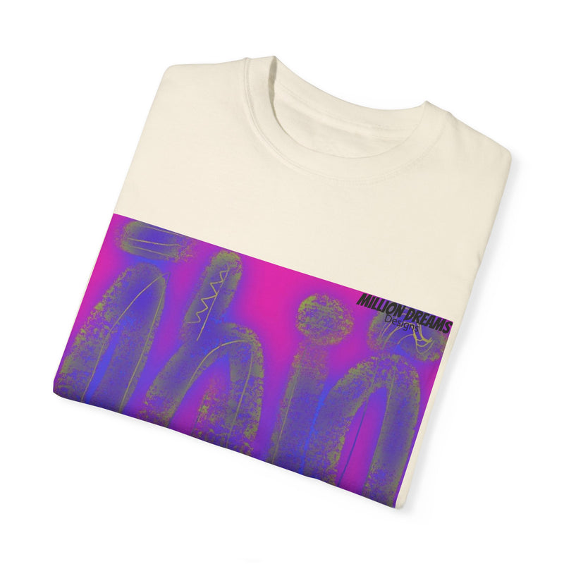 Tribal Neon Type Unisex Garment-Dyed T-shirt