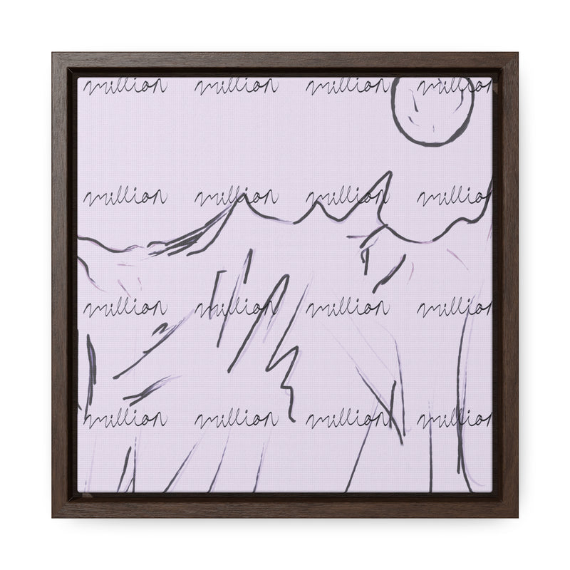 Cold Mountain View Gallery Canvas Wraps, Square Frame