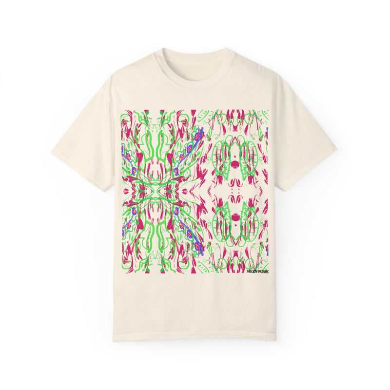 Leafs Neon Unisex Garment-Dyed T-shirt