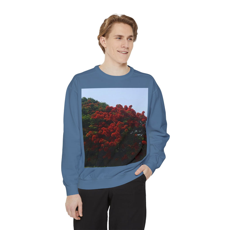 Resort View Unisex Garment-Dyed Sweatshirt