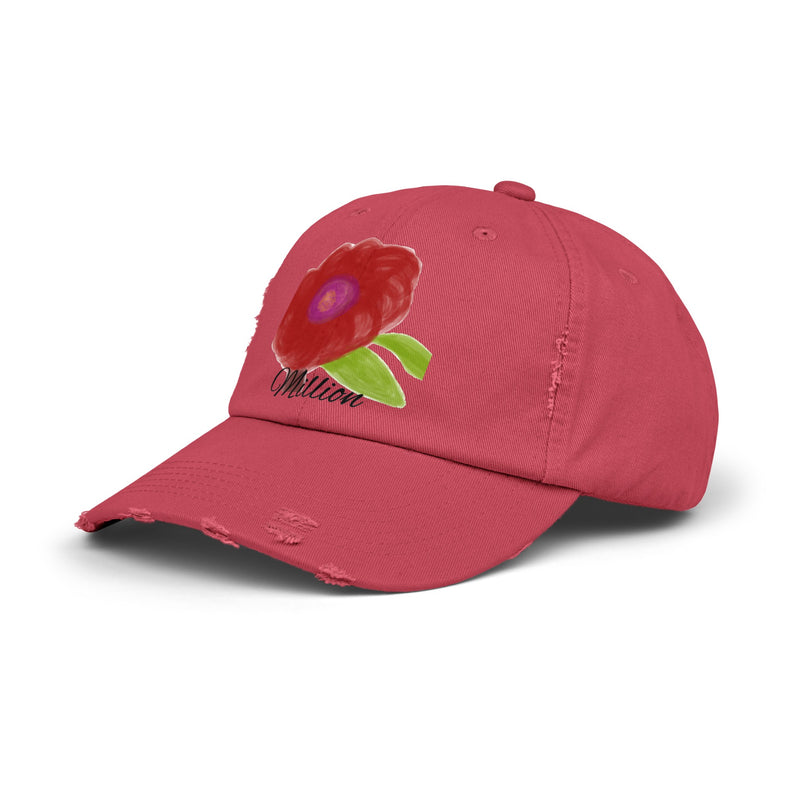 Bloom Unisex Distressed Cap