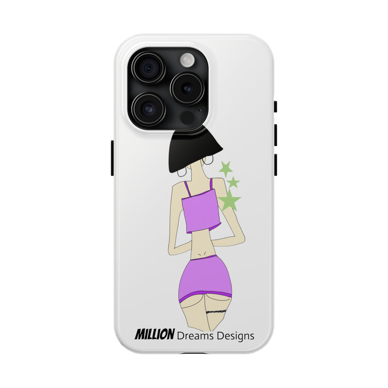 Sexy Girl In Purple Tough Phone Case