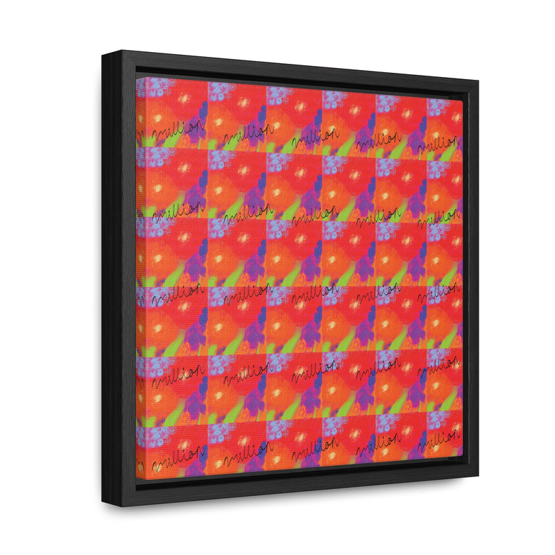 Floral Breeze Gallery Canvas Wraps, Square Frame