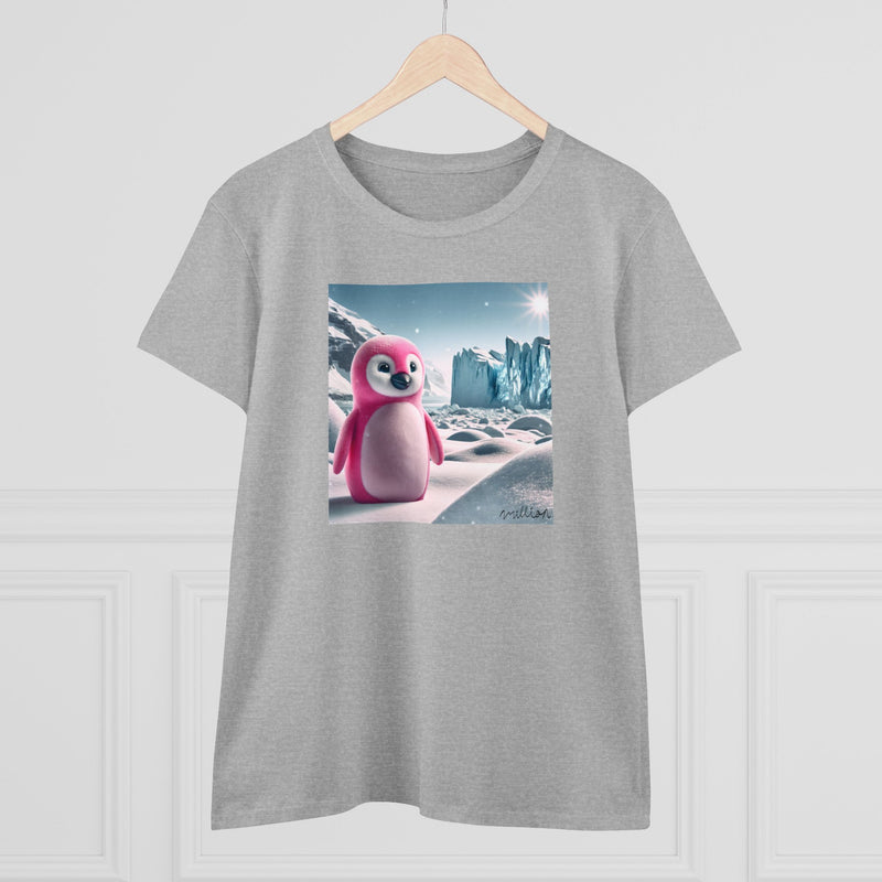 Pink Penguin Women's Midweight Cotton Tee