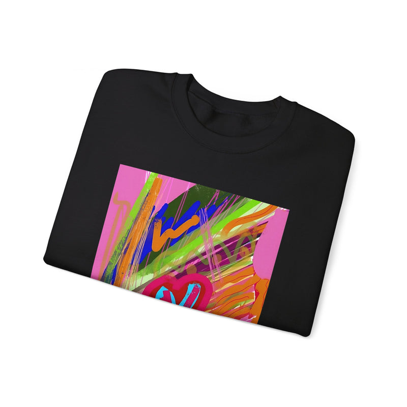 Abstract Frenzy Print Unisex Heavy Blend™ Crewneck Sweatshirt