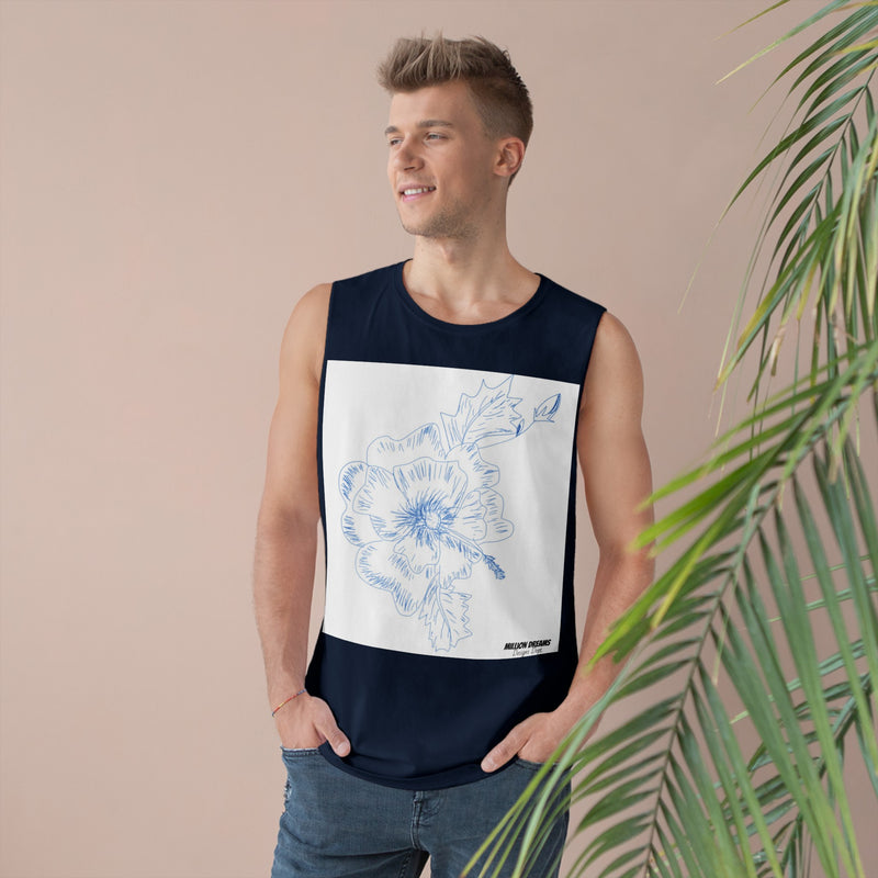 Sketch Flower Unisex Barnard Tank