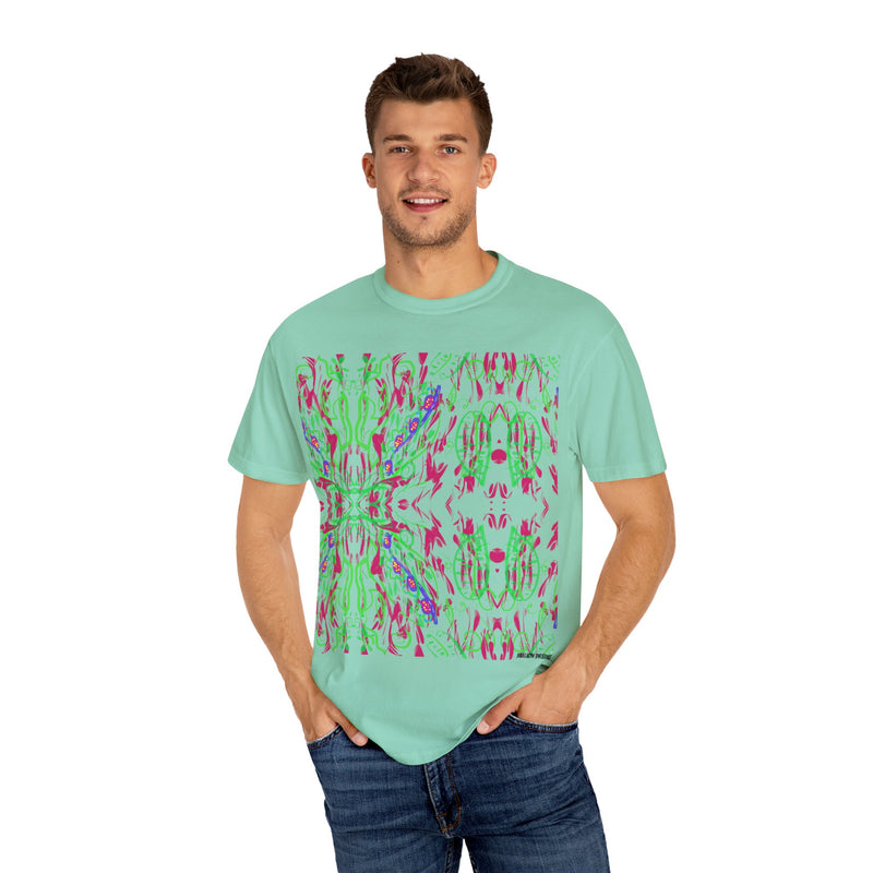 Leafs Neon Unisex Garment-Dyed T-shirt