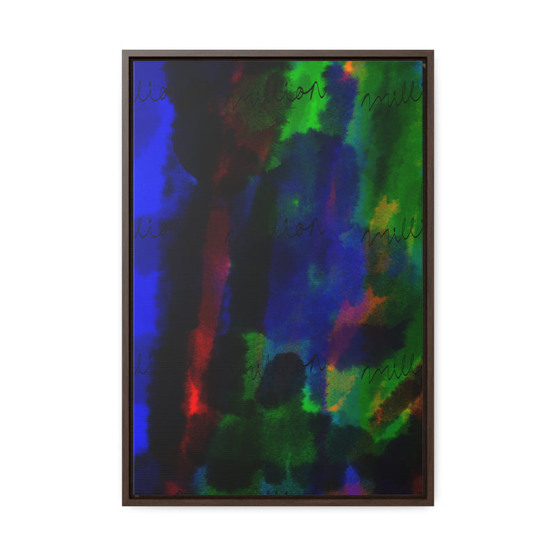 Watercolor Hue Gallery Canvas Wraps, Vertical Frame