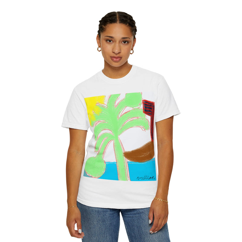 Ocean View Unisex Garment-Dyed T-shirt