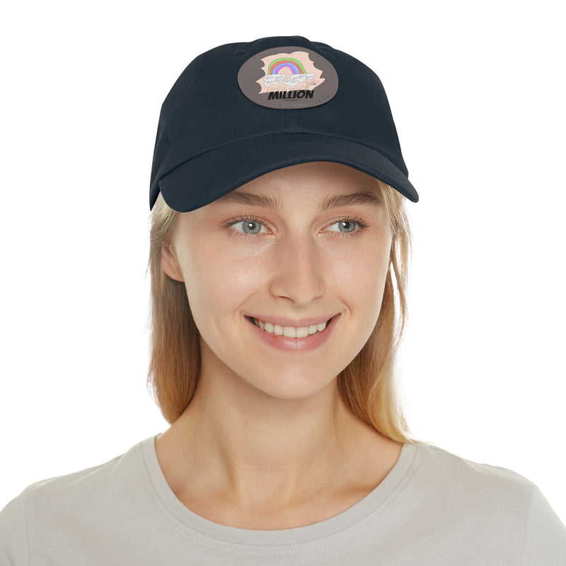 Dreamy Cloud Hat with Leather Patch (Round)