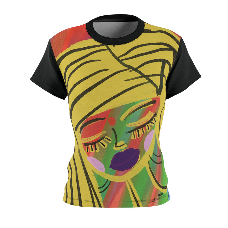 Cute Face Women's Cut & Sew Tee (AOP)