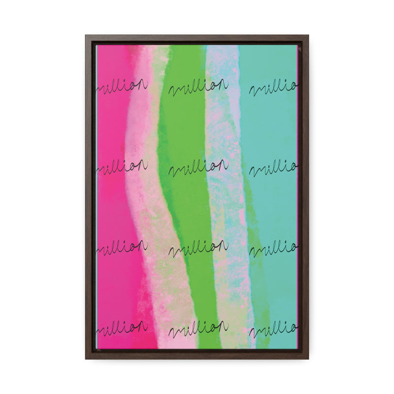 Pretty Neon Gallery Canvas Wraps, Vertical Frame