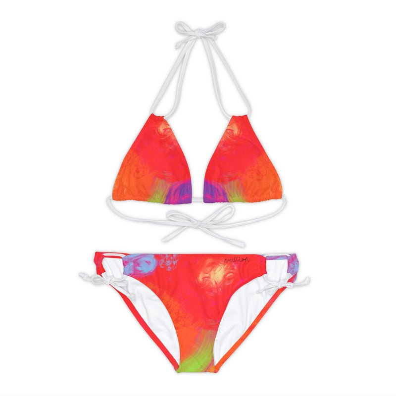 Floral Breeze Strappy Bikini Set (AOP)