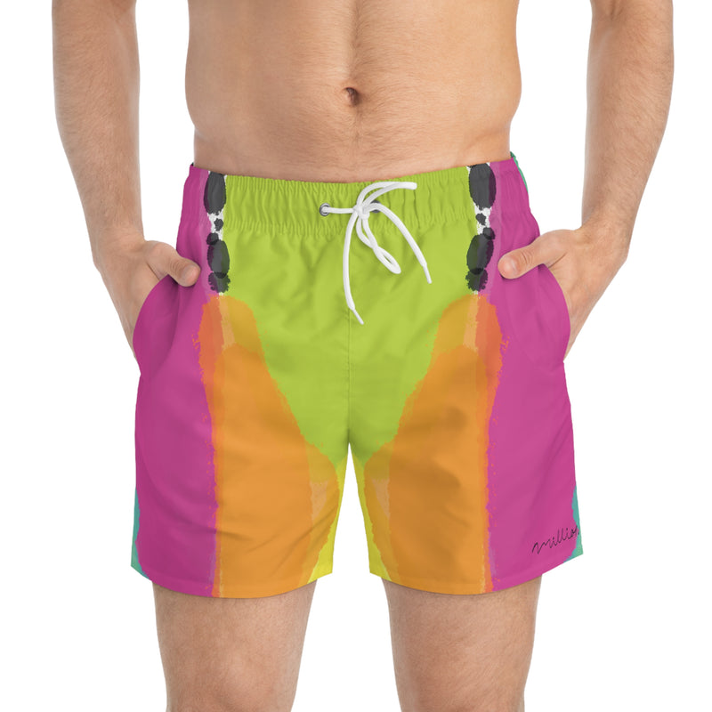 Color Print Swim Trunks (AOP)