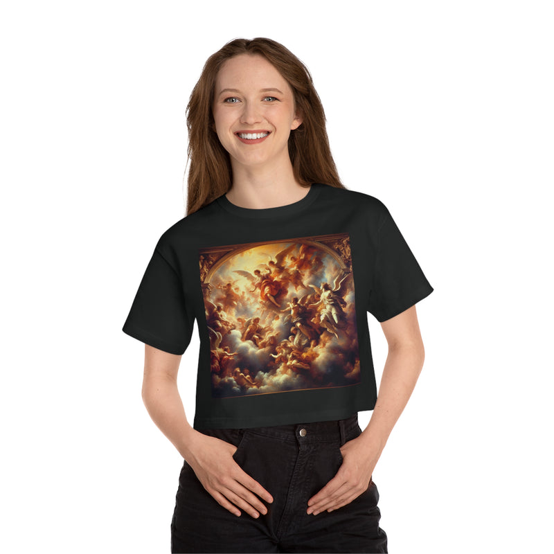 Floating Angels  Champion Women's Heritage Cropped T-Shirt