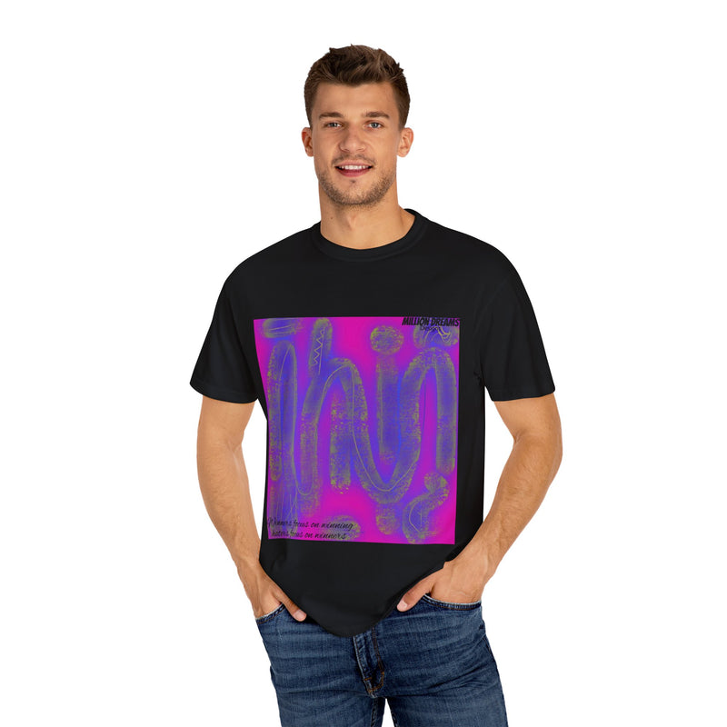 Tribal Neon Type Unisex Garment-Dyed T-shirt