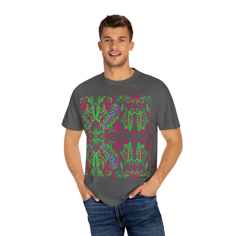 Leafs Neon Unisex Garment-Dyed T-shirt