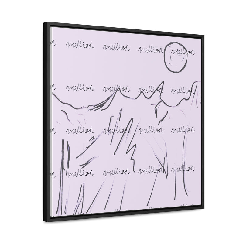 Cold Mountain View Gallery Canvas Wraps, Square Frame