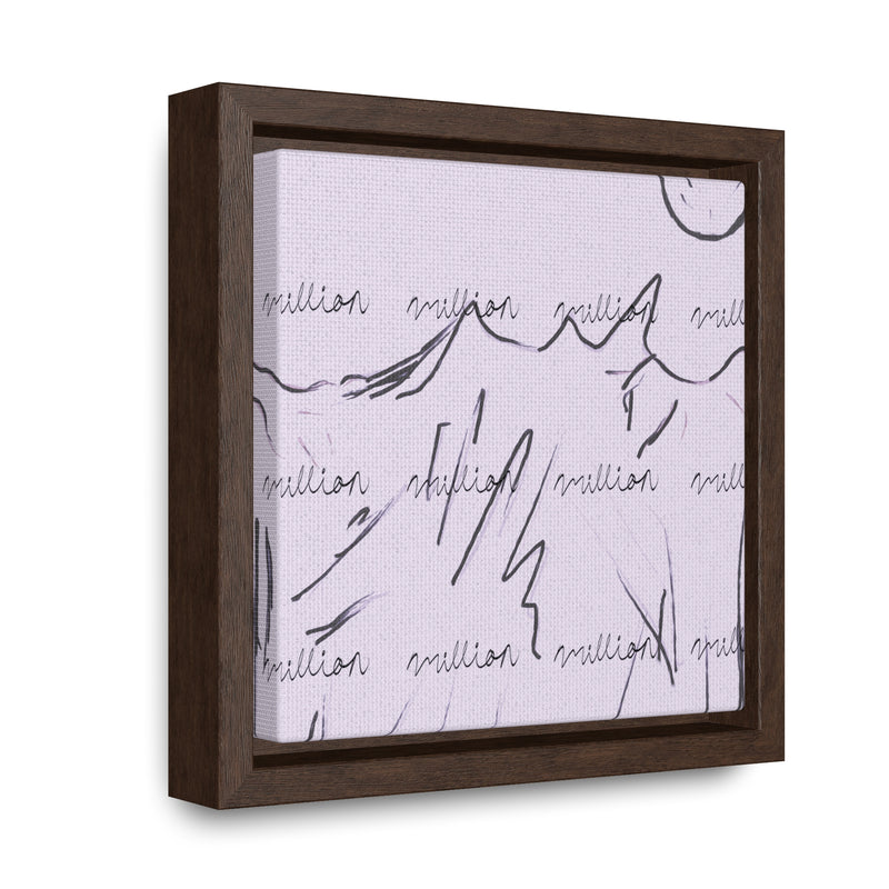 Cold Mountain View Gallery Canvas Wraps, Square Frame