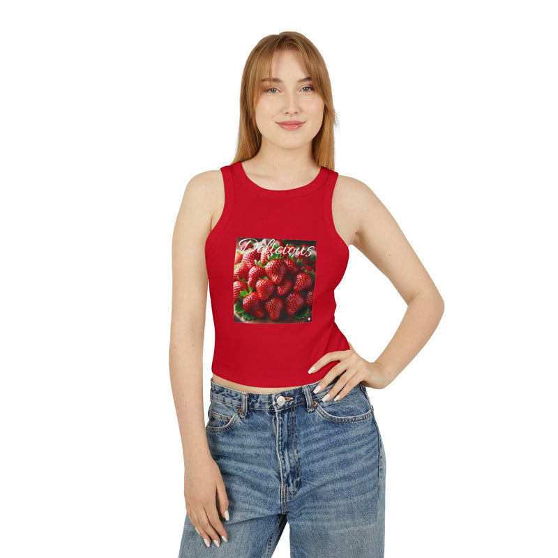 Delicious Women's Micro Rib Racer Tank Top