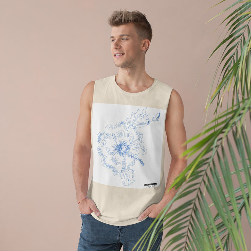 Sketch Flower Unisex Barnard Tank