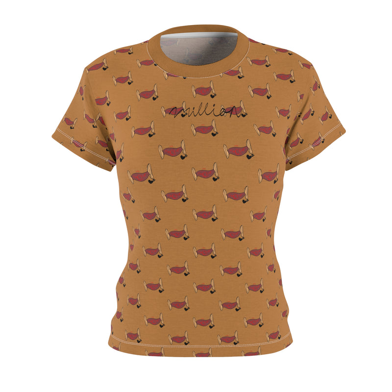 Mrs.Tootsie Roll Light Brown Tee (AOP)