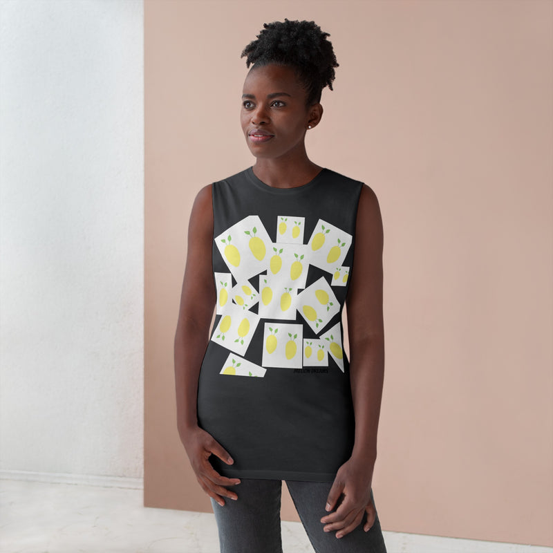 Lemon All over  Unisex Barnard Tank