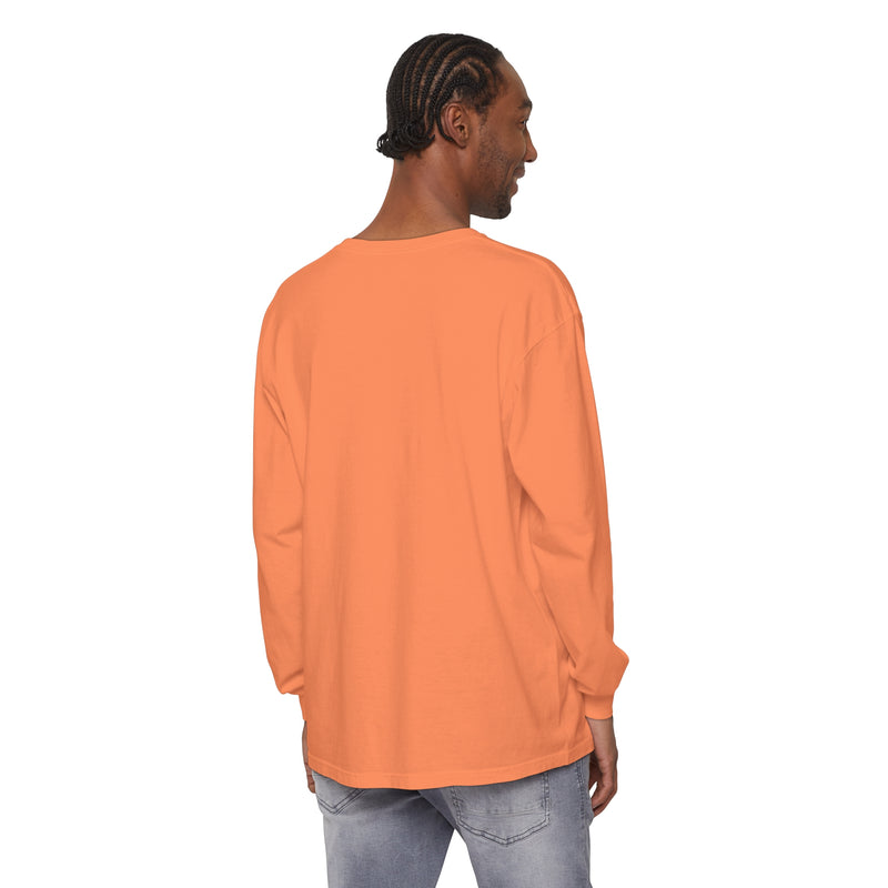 Diff Color Leafs Unisex Garment-dyed Long Sleeve T-Shirt