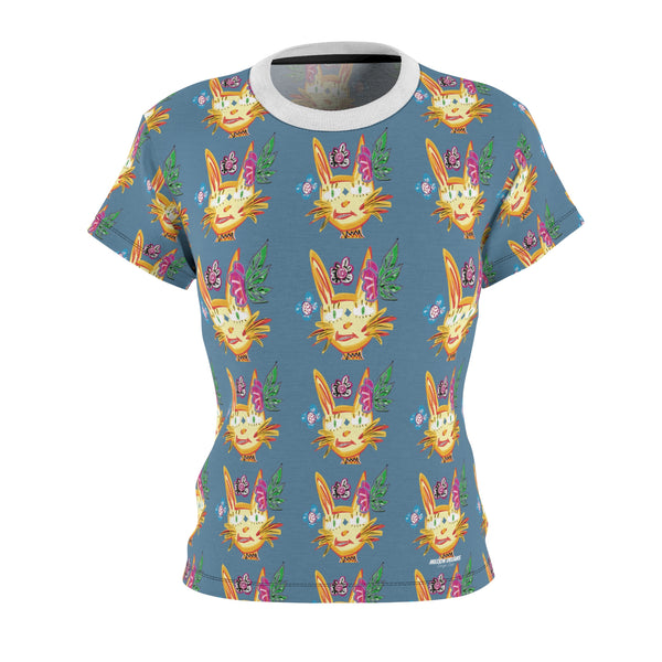 Cat Art Women's Cut & Sew Tee (AOP)