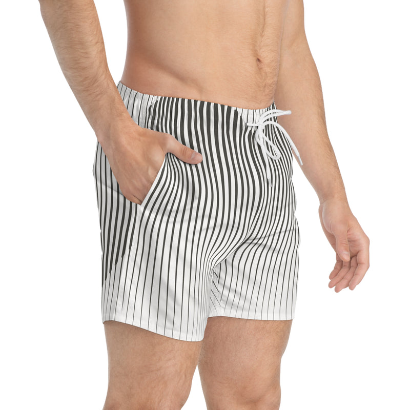 Geometric Print Swim Trunks (AOP)