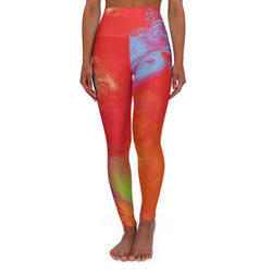 Floral Breeze Waisted Yoga Leggings (AOP)