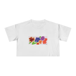 Floral Bold Women's Crop Tee