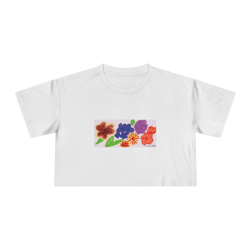 Floral Bold Women's Crop Tee