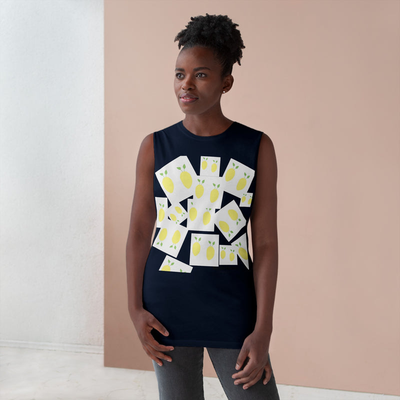 Lemon All over  Unisex Barnard Tank