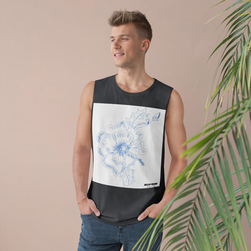 Sketch Flower Unisex Barnard Tank