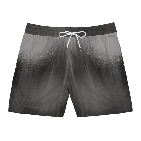 Ash Spray Men's Mid-Length Swim Shorts (AOP)