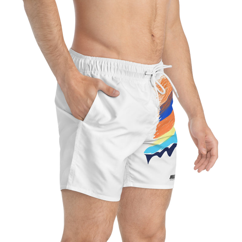 Color Sketch Lines Swim Trunks (AOP)