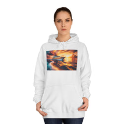 Boat floating Unisex College Hoodie