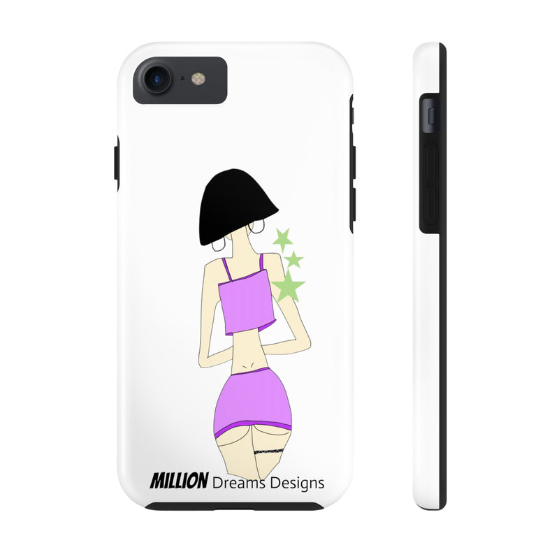 Sexy Girl In Purple Tough Phone Case