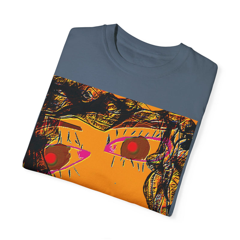 Face Graphic Unisex Garment-Dyed T-shirt