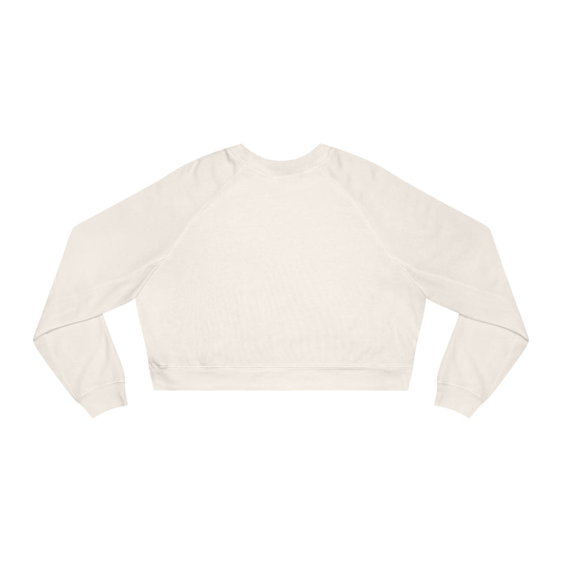 Embroidery Women's Cropped Fleece Pullover